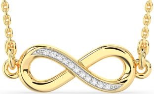 Diamond Gold Infinity Necklace