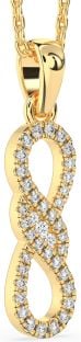Diamond Gold Infinity Necklace