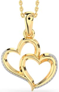 Diamond Gold Heart Necklace