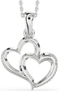 Diamond Platinum Heart Necklace