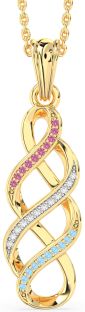 Gold Silver Infinity Necklace