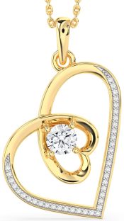 Diamond Gold Heart Necklace