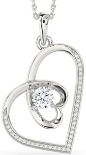 Diamond White Gold Heart Necklace
