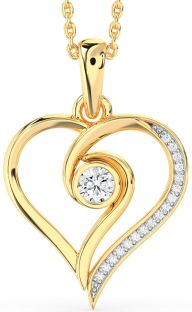 Diamond Gold Heart Necklace