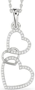 Diamond Platinum Heart Necklace