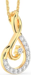 Diamond Gold Infinity Necklace