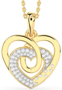Diamond Gold Heart Necklace
