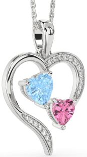 Diamond White Gold Heart Necklace