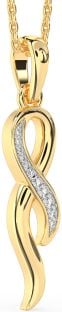 Diamond Gold Infinity Necklace