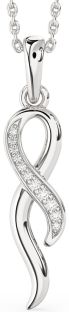 Diamond Silver Infinity Necklace