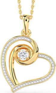 Diamond Gold Heart Necklace
