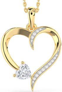 Diamond Gold Heart Necklace