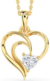Diamond Gold Heart Necklace