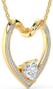 Diamond Gold Heart Necklace