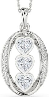 Diamond Platinum Heart Necklace