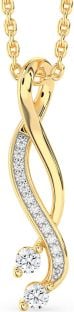 Diamond Gold Infinity Necklace