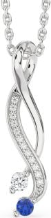 Diamond Silver Infinity Necklace