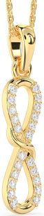 Diamond Gold Infinity Necklace