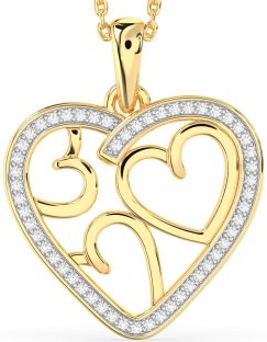 Diamond Gold Heart Necklace