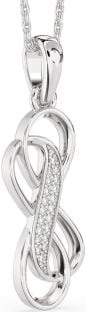 Diamond Platinum Infinity Necklace