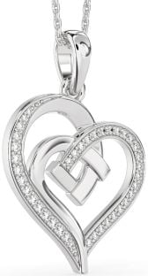 Diamond White Gold Heart Necklace