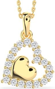 Diamond Gold Heart Necklace