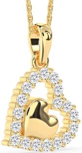 Diamond Gold Heart Necklace