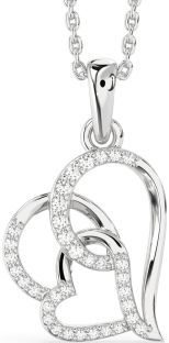 Diamond Platinum Heart Necklace