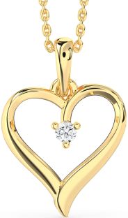Diamond Gold Heart Necklace