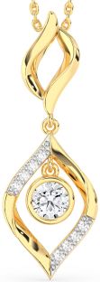 Large Diamond Gold Necklace