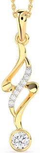 Large Diamond Gold Infinity Necklace