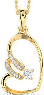 Diamond Gold Heart Necklace