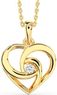 Diamond Gold Heart Necklace