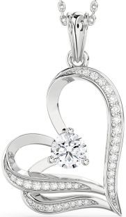 Diamond White Gold Heart Necklace