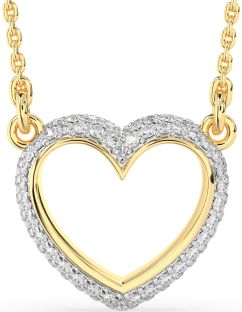 Diamond Gold Heart Necklace