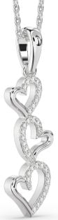 Diamond White Gold Heart Necklace