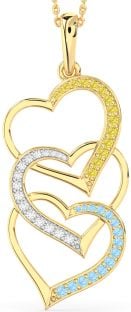 Large Gold Heart Necklace