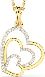 Diamond Gold Heart Necklace