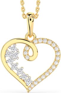Diamond Gold Heart Necklace