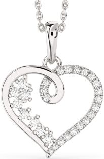 Diamond White Gold Heart Necklace