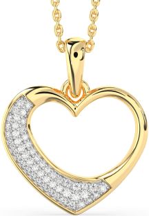 Diamond Gold Heart Necklace
