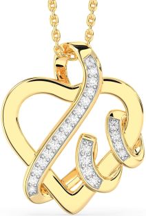 Diamond Gold Heart Necklace
