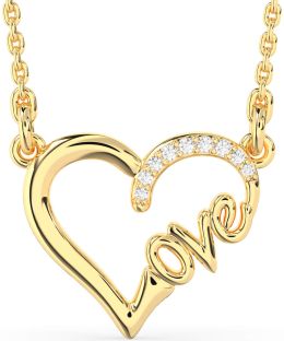 Diamond Gold Heart Necklace