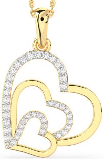 Diamond Gold Heart Necklace