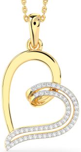 Diamond Gold Heart Necklace