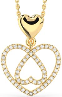 Diamond Gold Heart Necklace