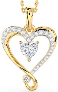 Diamond Gold Heart Necklace