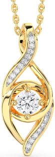 Diamond Gold Infinity Necklace