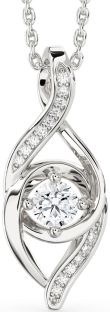 Diamond White Gold Infinity Necklace