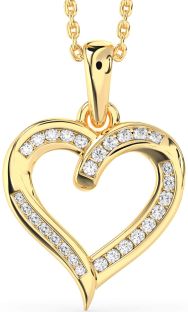 Diamond Gold Heart Necklace
